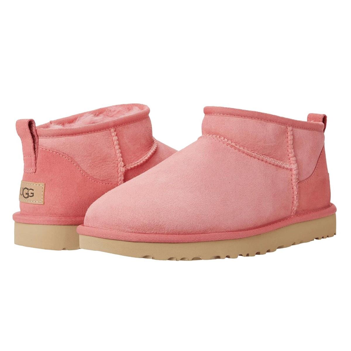 Ugg Classic Ultra Mini Women`s Winter Ankle Boots Shoes Pink Blossom