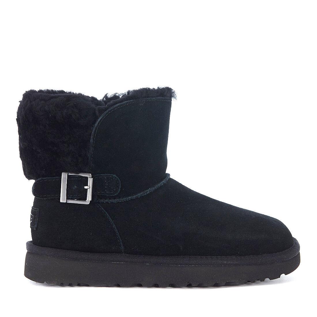 Women`s Shoes Ugg Karel Mini Buckle Boots Shoes 1019639 Black