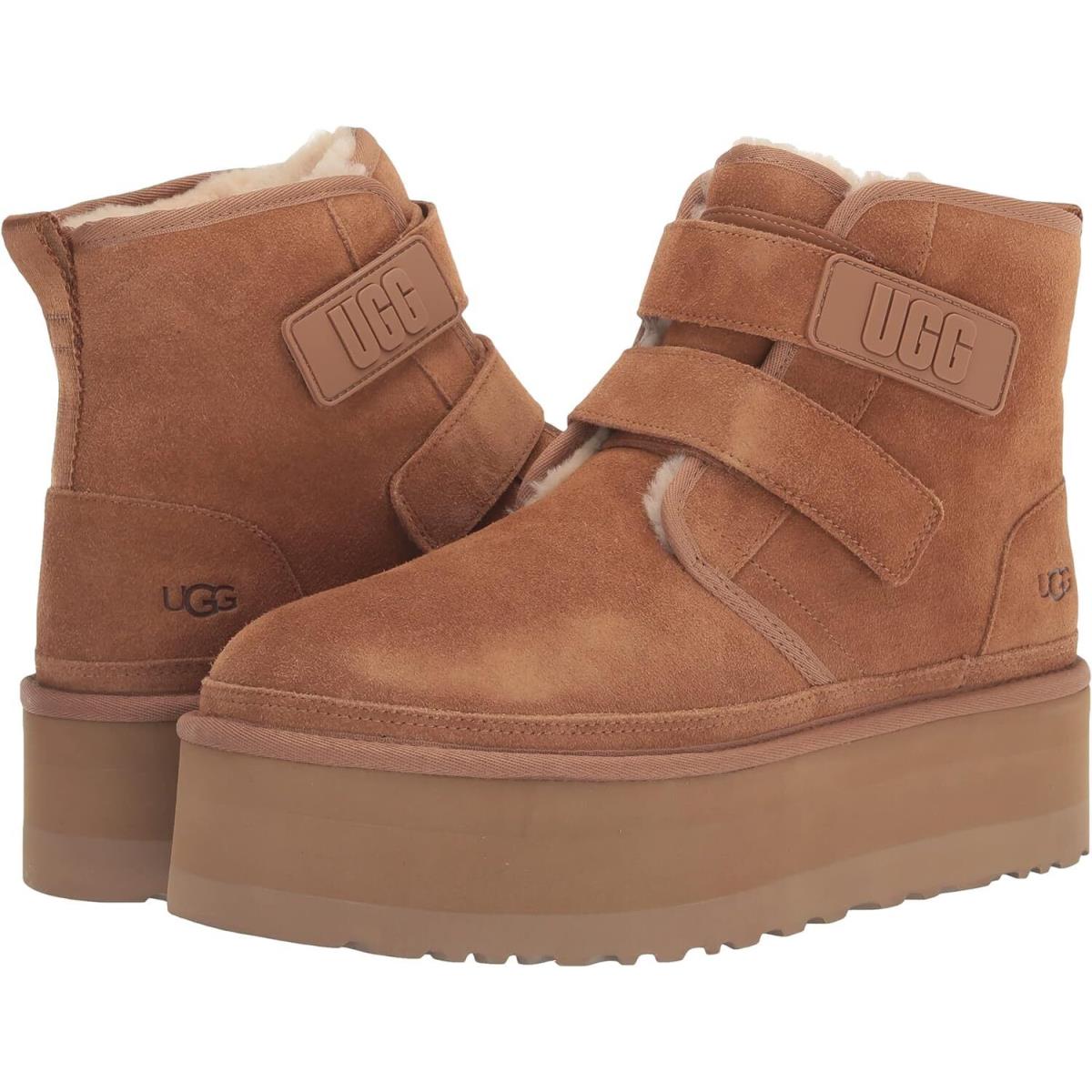 Women`s Shoes Ugg Neumel Platform Suede Chukka Ankle Boots 1130554 Chestnut