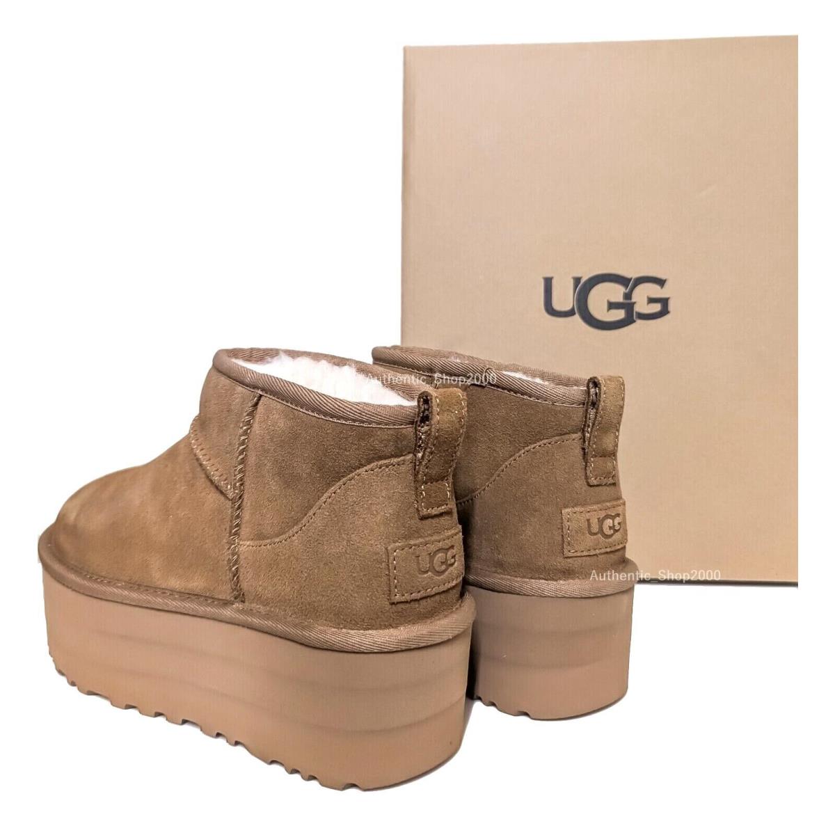 Ugg Classic Ultra Mini Platform Women`s Boots Shoes Chestnut