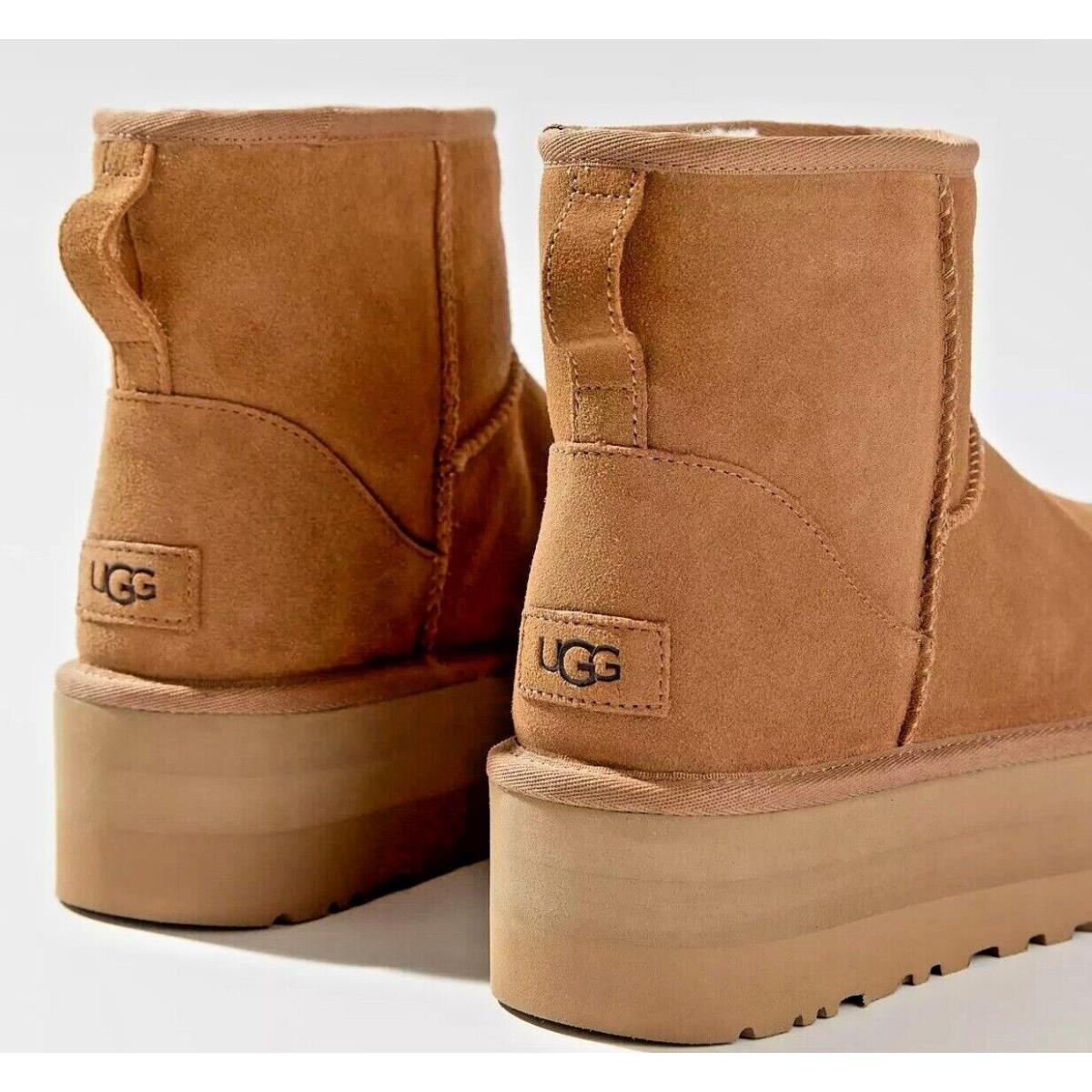 Ugg Classic Mini Platform Women`s Winter Boots Shoes Chestnut