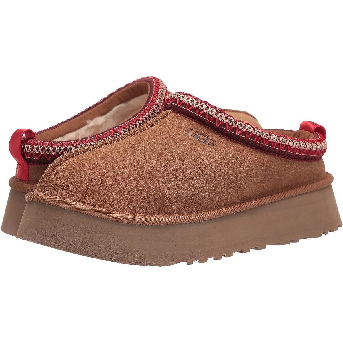 Ugg Women`s Tazz Slipper Shoe with Box 1122553 Chestnut