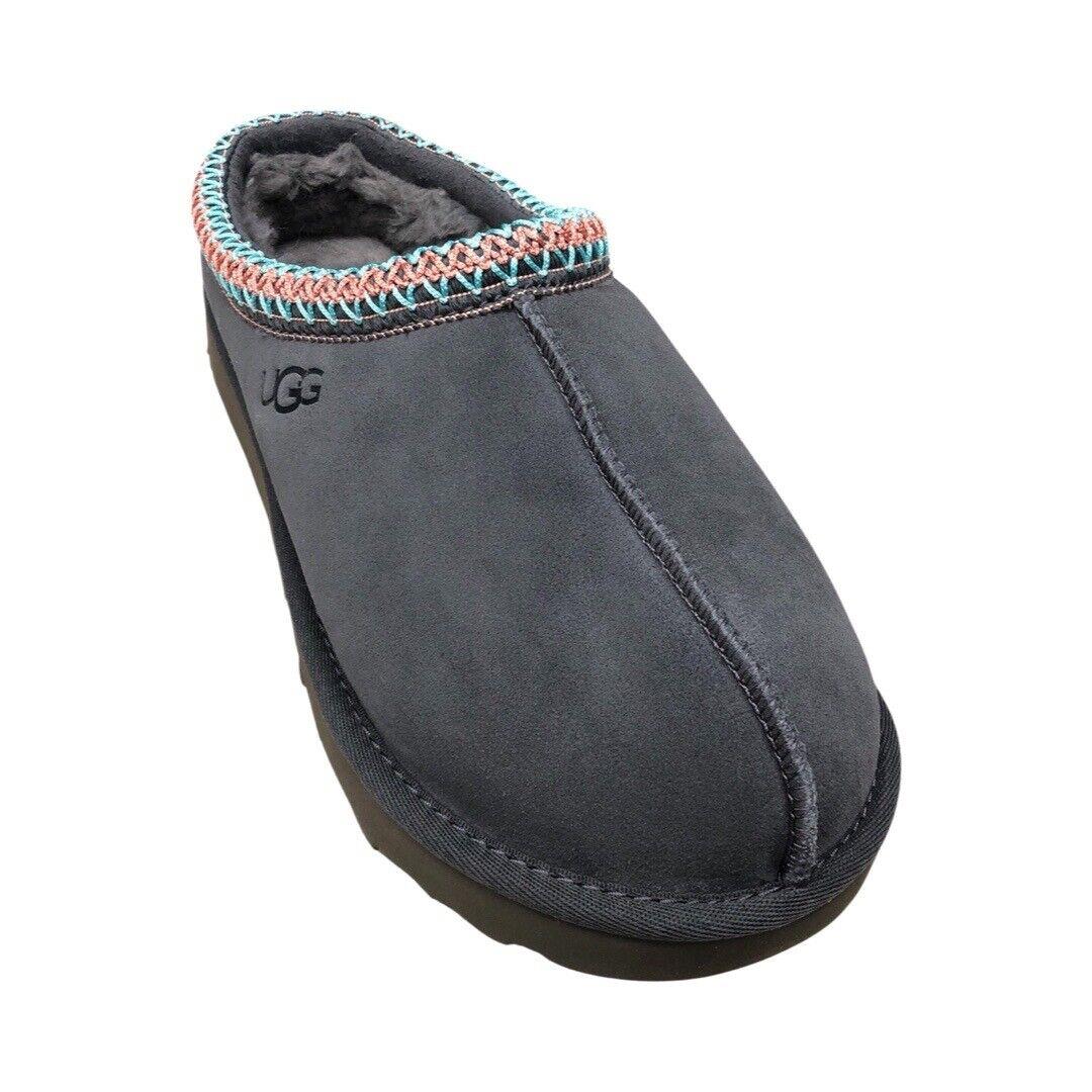 Ugg Women`s Tasman Dark Grey Suede Slippers House Shoe 5955 - Dark Grey