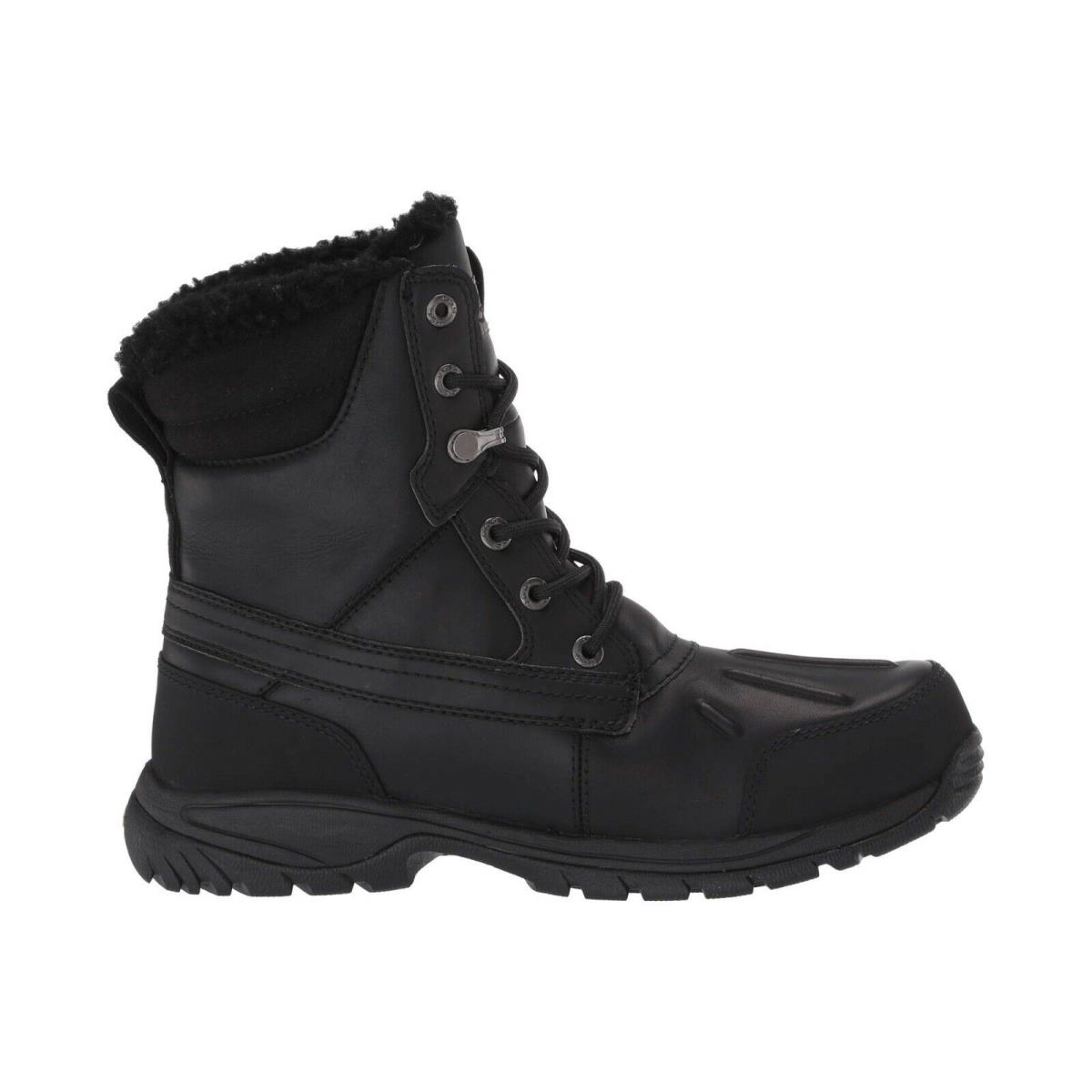 Ugg Men`s Felton Waterproof Leather Boots Casual Fashion Shoes Black Chestnut Black