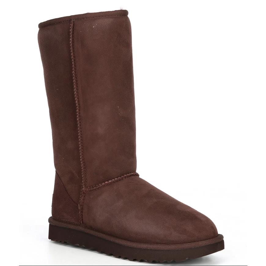 Women`s Shoes Ugg Classic Tall II Slip On Sheepskin Boots 1016224 Burnt Cedar - Brown
