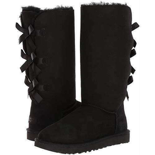 Women`s Shoes Ugg Bailey Bow Tall II Sheepskin Boots 1016434 Black