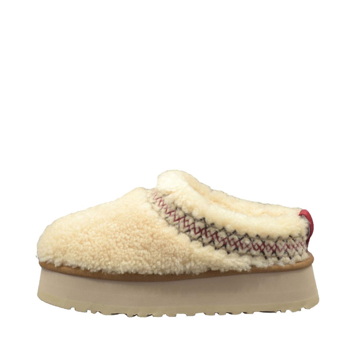 Women`s Shoes Ugg Tazz Braid Platform Slippers 1143976 Natural - Beige