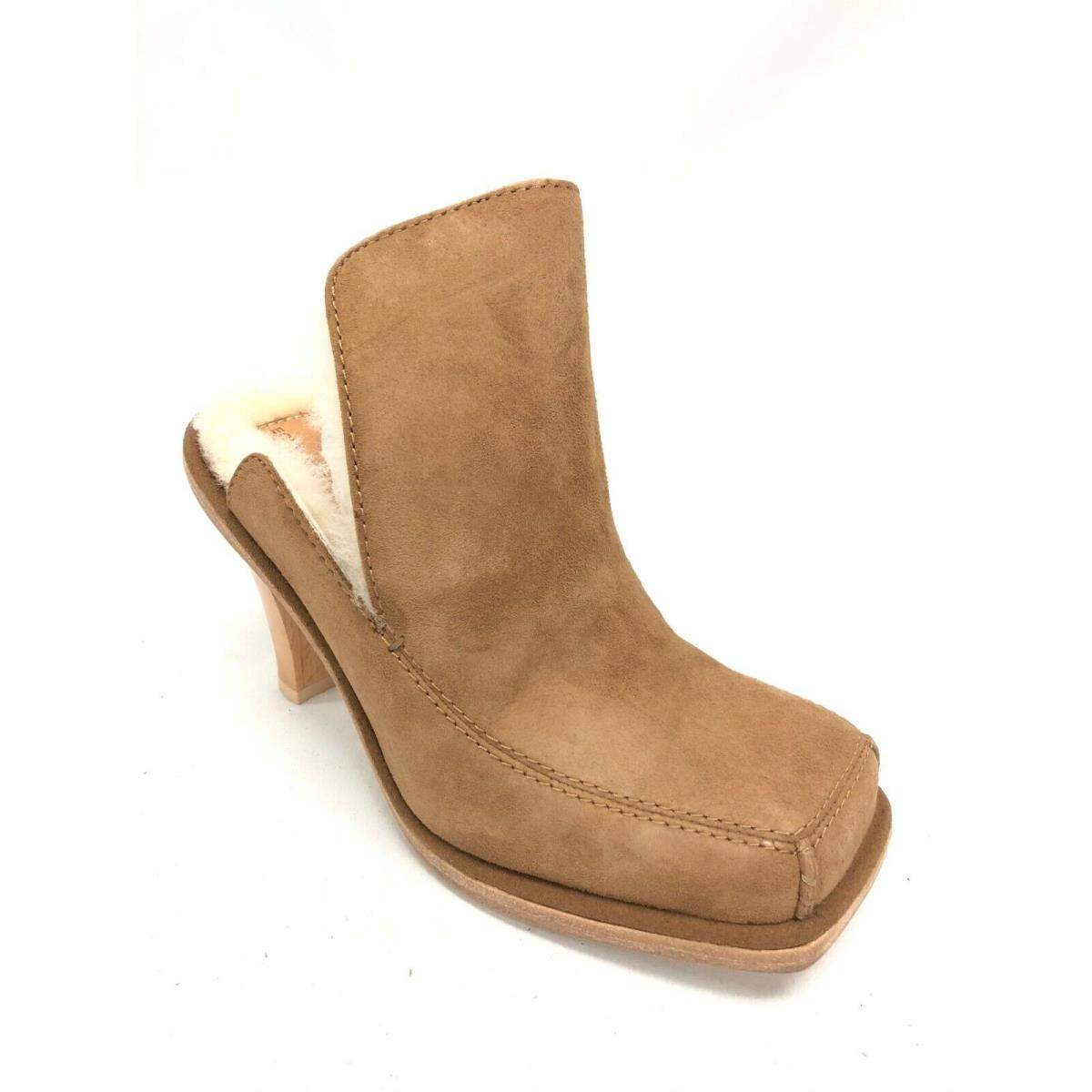 Ugg X Eckhaus Latta Women`s Court Mule Shoes Chestnut / Natural 1109889 Collab