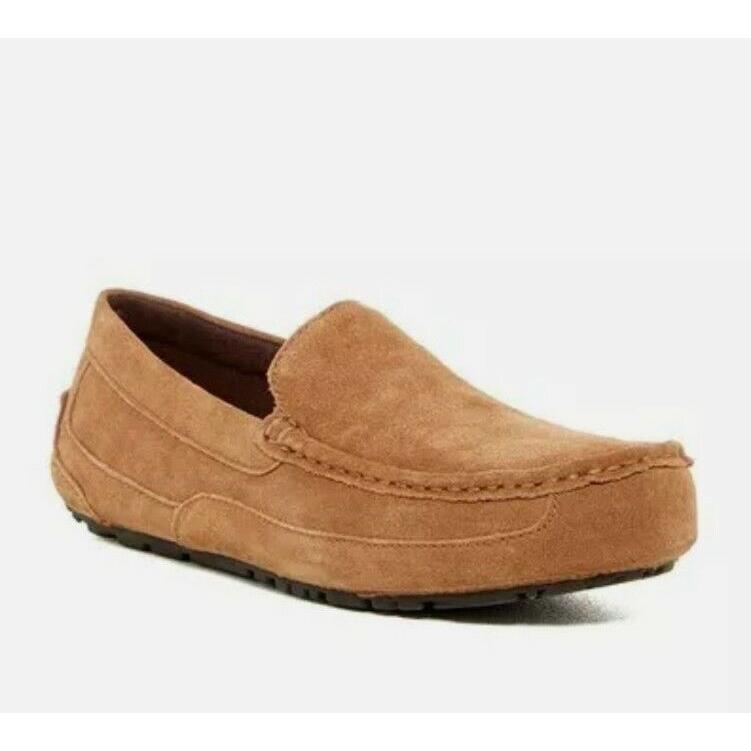 Ugg Australia Men`s Alder Slip-on Loafer Chestnut Slippers Shoes 1003419 Size 8