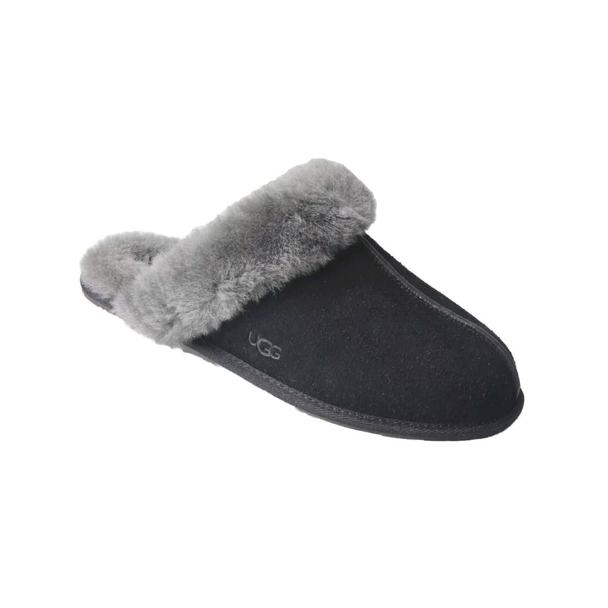 Ugg Scufftte II Women`s Size 10 Black Sheepskin Slides Slippers Uggs Shoes