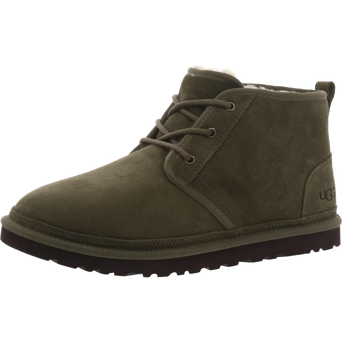 Ugg Mens Neumel Green Suede Casual Chukka Boots Shoes 12 Medium D Bhfo 6326