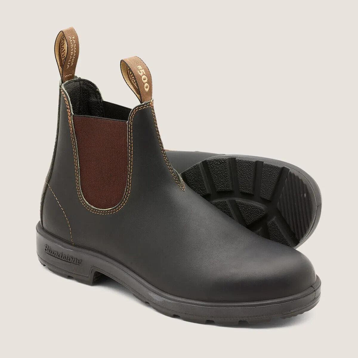 Blundstone 500 Stout Brown Leather Boot Men`s