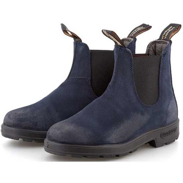 Blundstone Suede Chelsea Boot Men`s Sizing Slip Water Resistant 9 Colors 1462-Indigo Blue