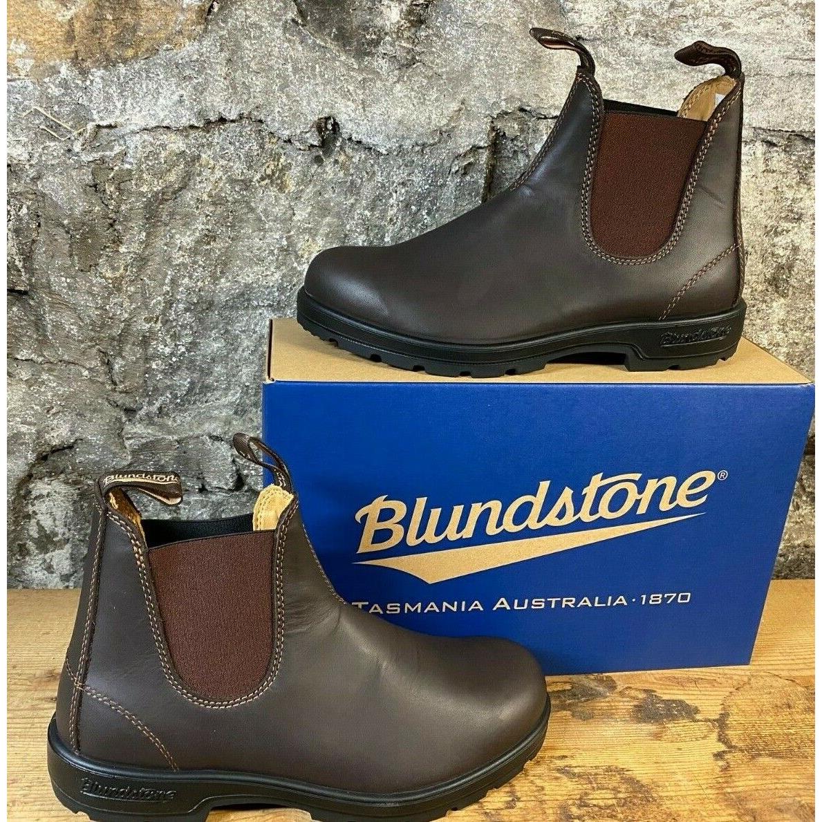 Blundstone Chelsea Boots 550 Walnut Leather Usa Men`s 8.5 Thru 13