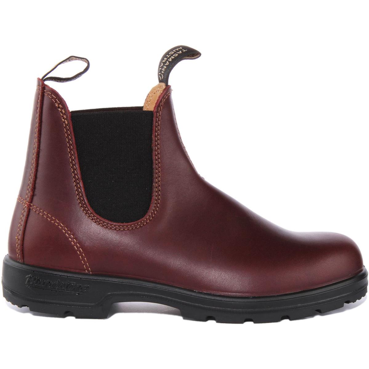 Blundstone 1440 Unisex Round Toe Leather Chelsea Boot In Burgundy Size US 7 - 13 - BURGUNDY