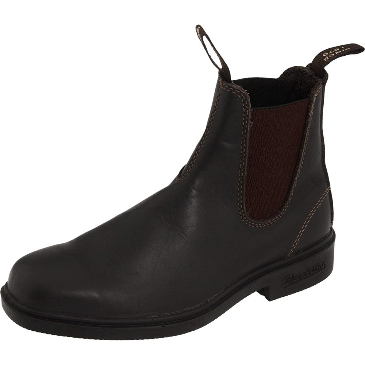 Blundstone Dress Premium Leather Unisex Chelsea Boots 062 063 1308 1306 Stout Brown