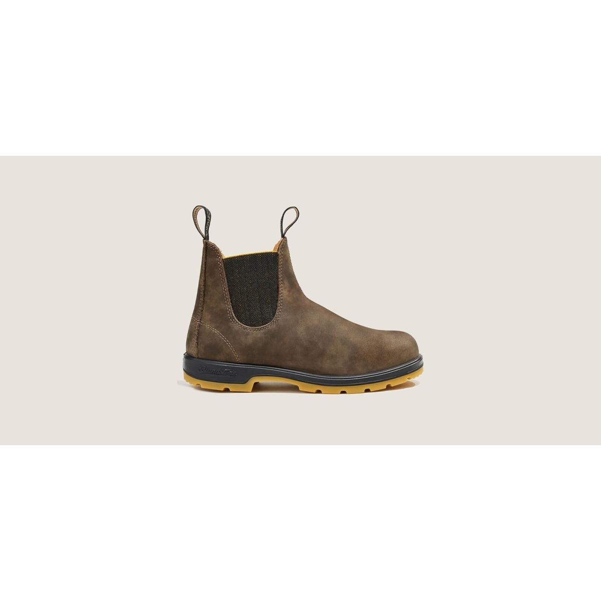 Blundstone Men`s Chelsea Brown Water-resistant Lightweight Leather Boot 1944 Brown