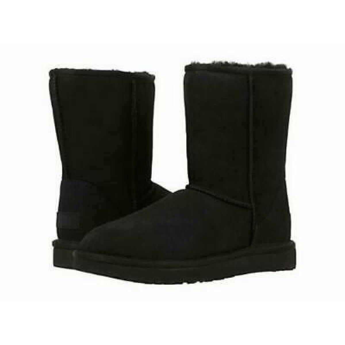 Women Boots Ugg Classic Short II Black Size 6