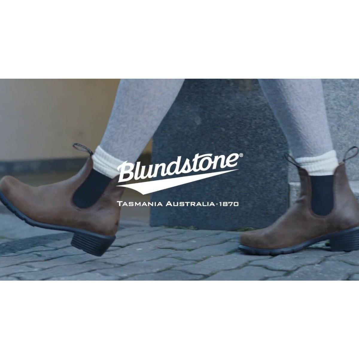 Blundstone Women`s Heeled Boots Collection Supple Lthr Contured Fit 10 Color 1672-Antique Taupe Supple Leather