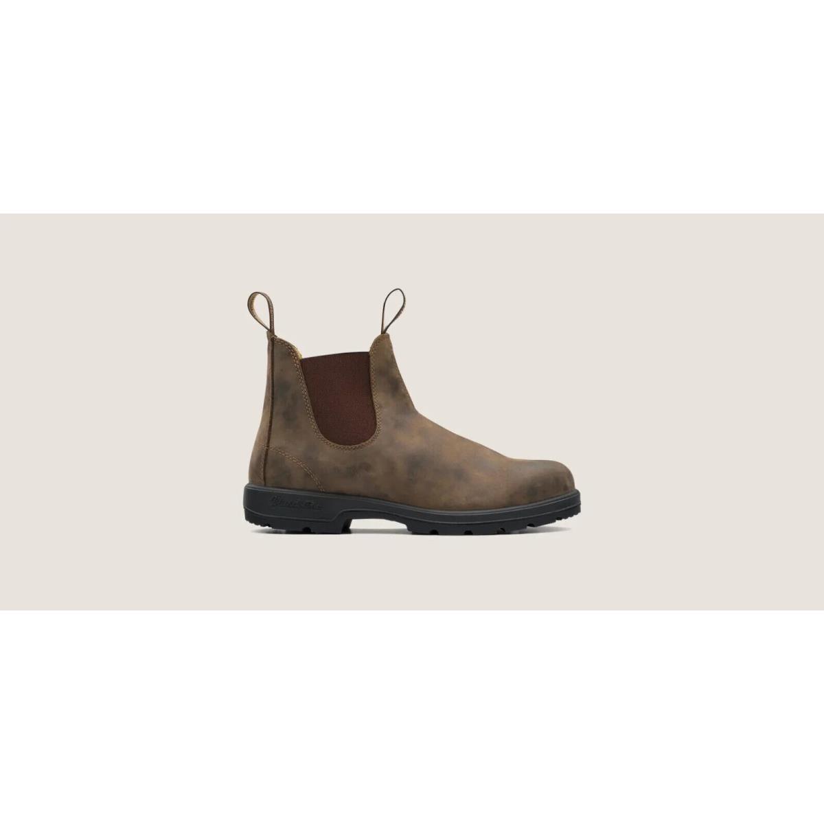 Blundstone 585 Elastic Sided Boot in Rustic Brown