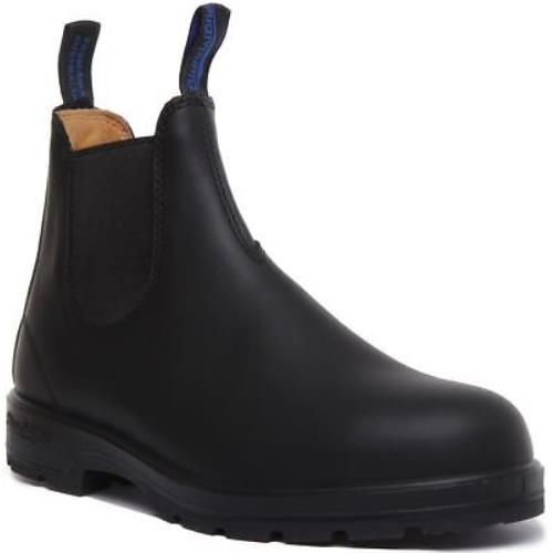 Blundstone 566 Mens Slip On Leather Chelsea Boots In Black Size US 7 - 13 - BLACK