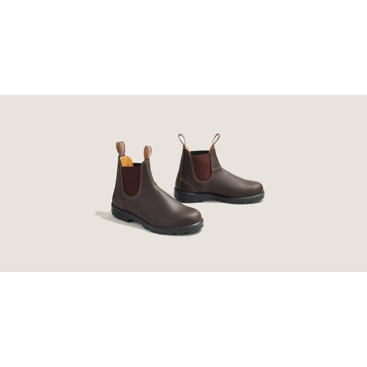 Blundstone Men`s Chelsea Walnut Water-resistant Lightweight Leather Boot 550 Walnut/Brown