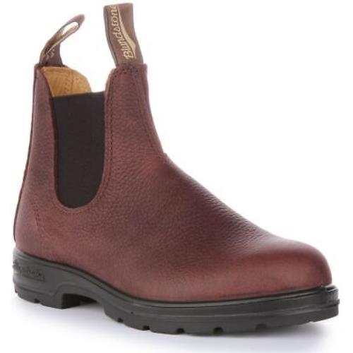 Blundstone 2247 Pebbled Leather Chelsea Slip On Boot Brown Womens US 5 - 10