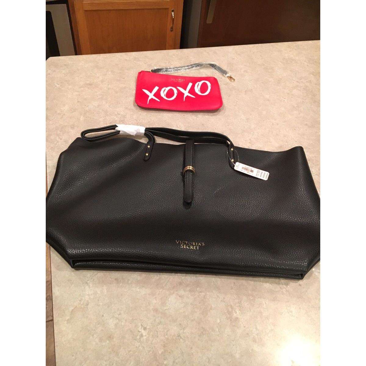 Victoria`s Secret Valentine Tote Bag and Mini Makeup Bag Xoxo Nip