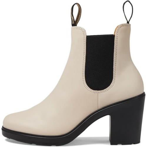 Blundstone BL2364 Blocked Heeled Boots Pearl White