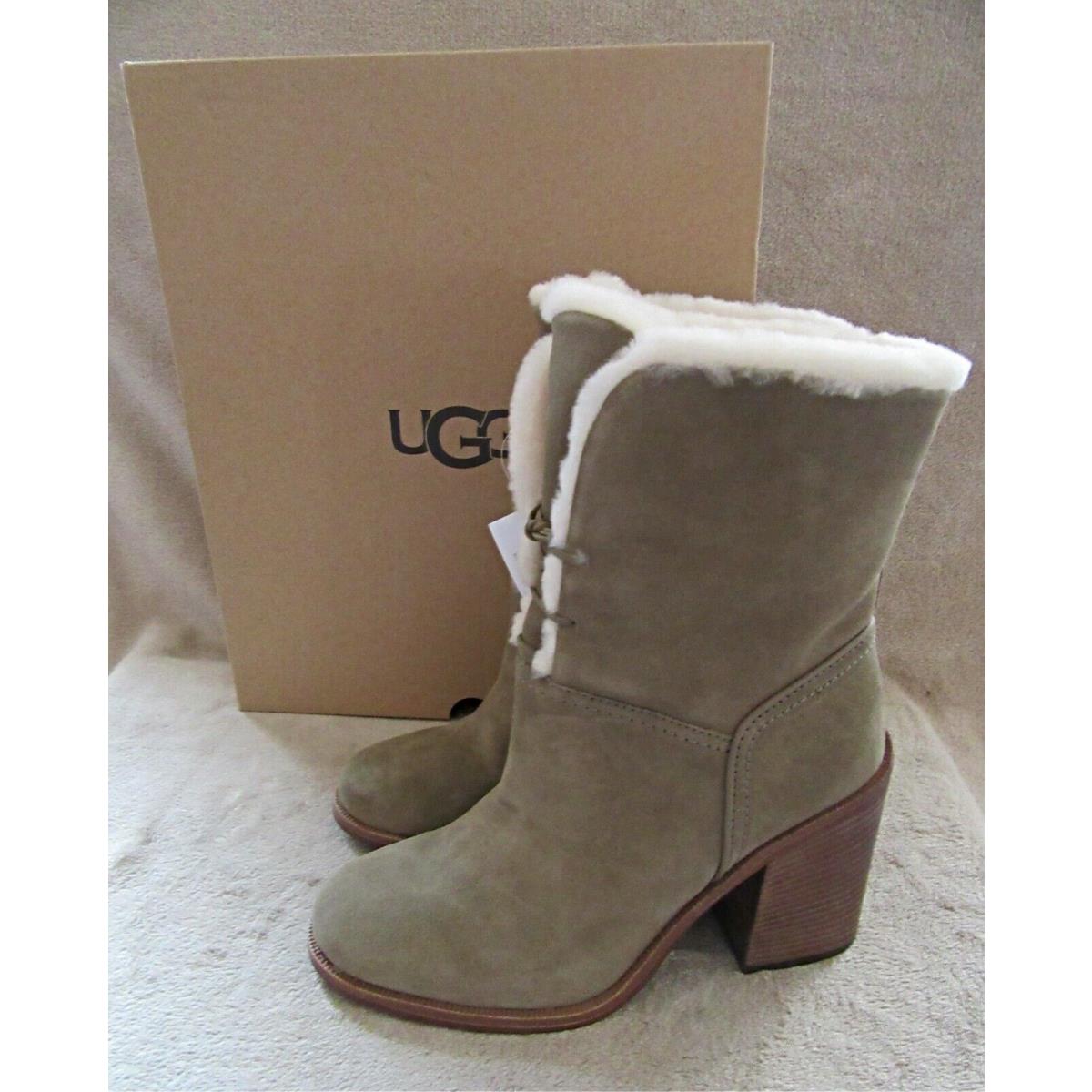 Ugg Australia Jerene Antilope Suede Shearling Boots Shoes US 9.5 Eur 40.5