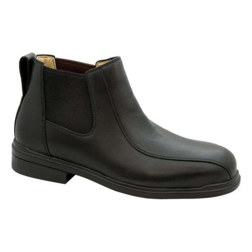 Blundstone Safety Men`s Executive Steel Toe Dress Chelsea Boot Black - 782 Blac