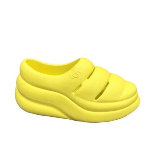 Ugg Women`s Sport Yeah Clog Slip On Shoes 1132890 Canary Yellow