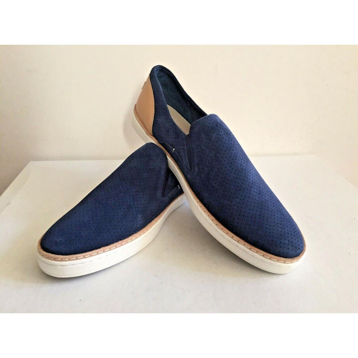 Ugg Adley Perf Marino Blue Slip ON Leather Sneakers US 9.5 / EU 40.5 / UK 8