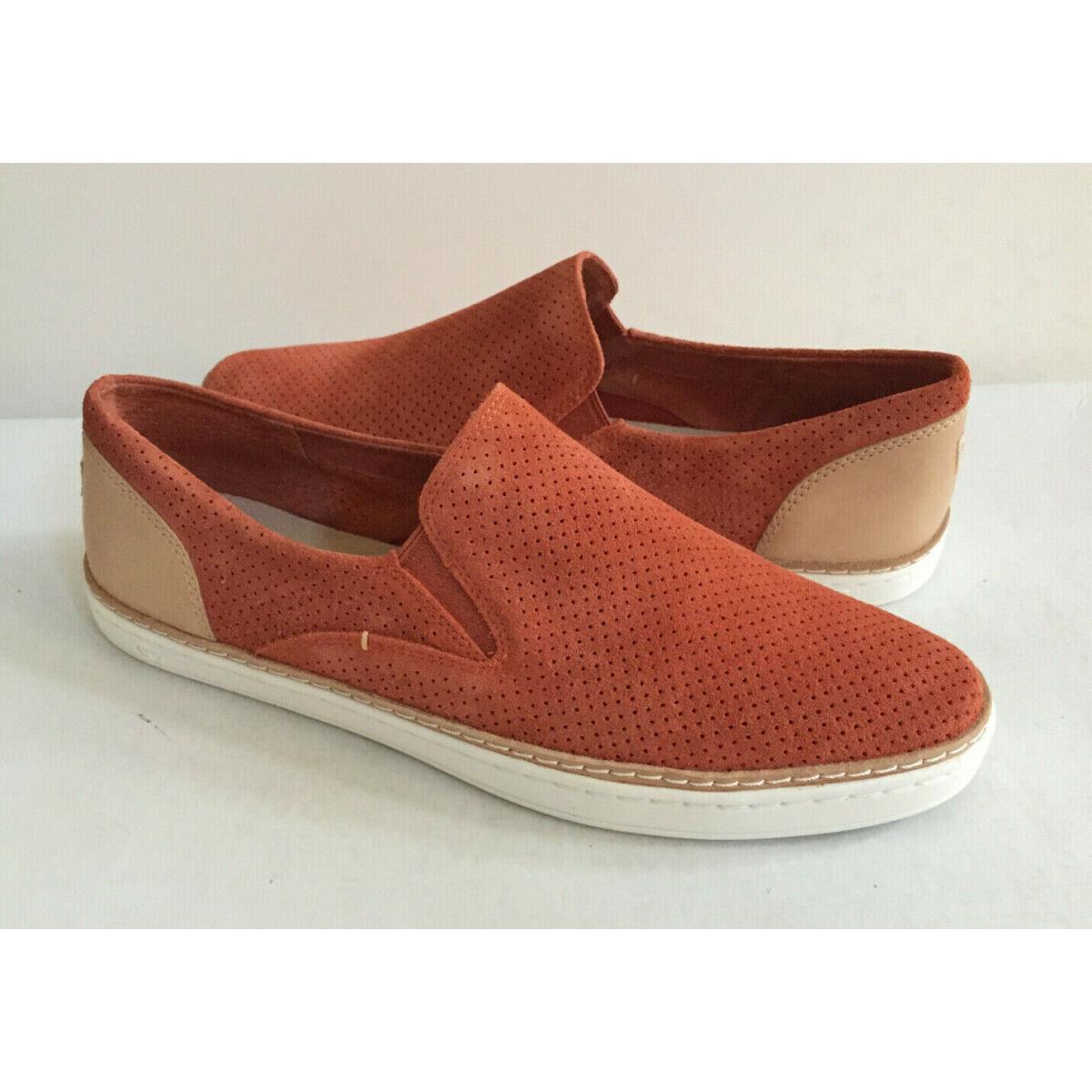 Ugg Adley Perf Fire Opal Slip ON Suede Sneakers US 9.5 / EU 40.5 / UK 8