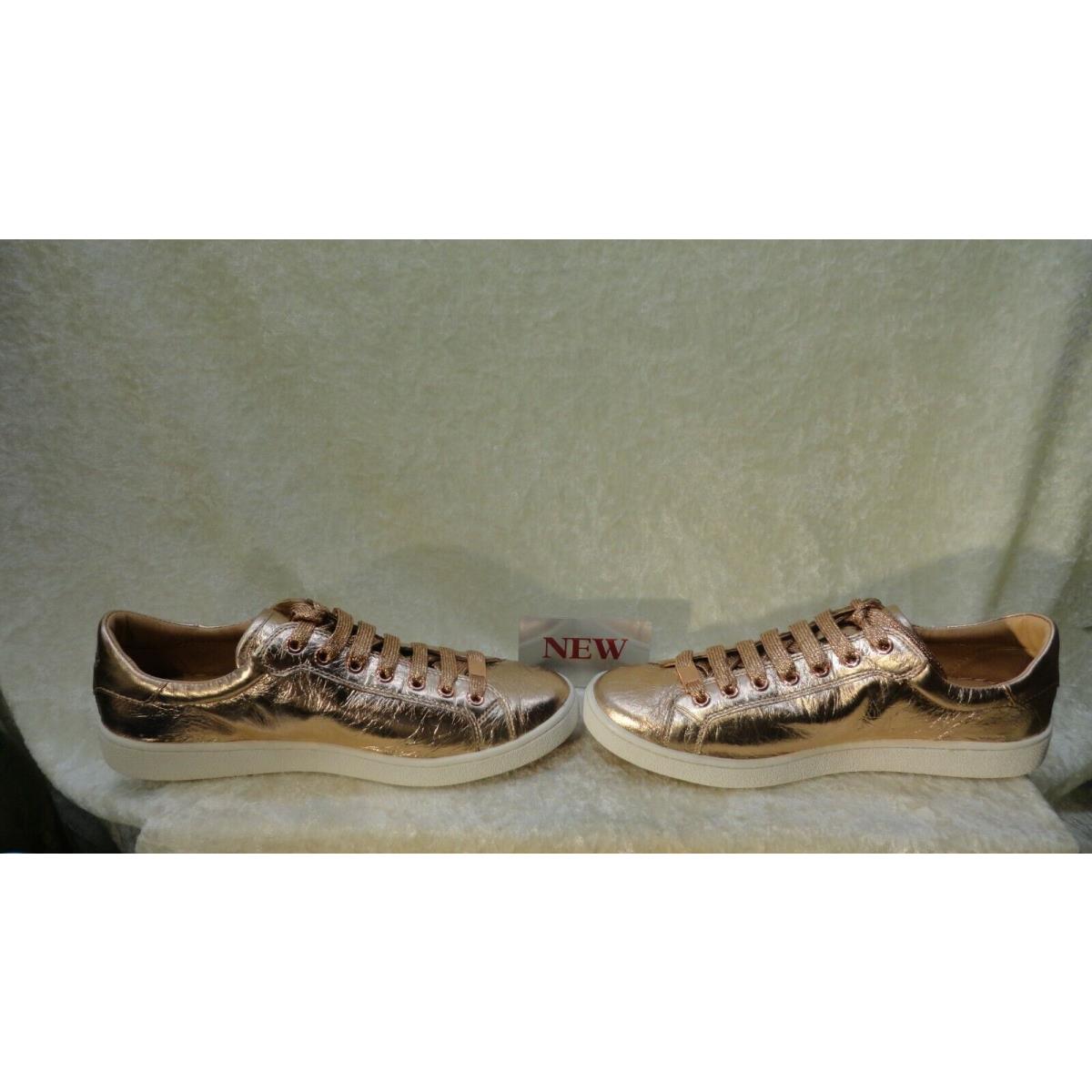 Ugg Milo Metallic Gold Lace UP Sneakers Tennis Shoes Womens US 10