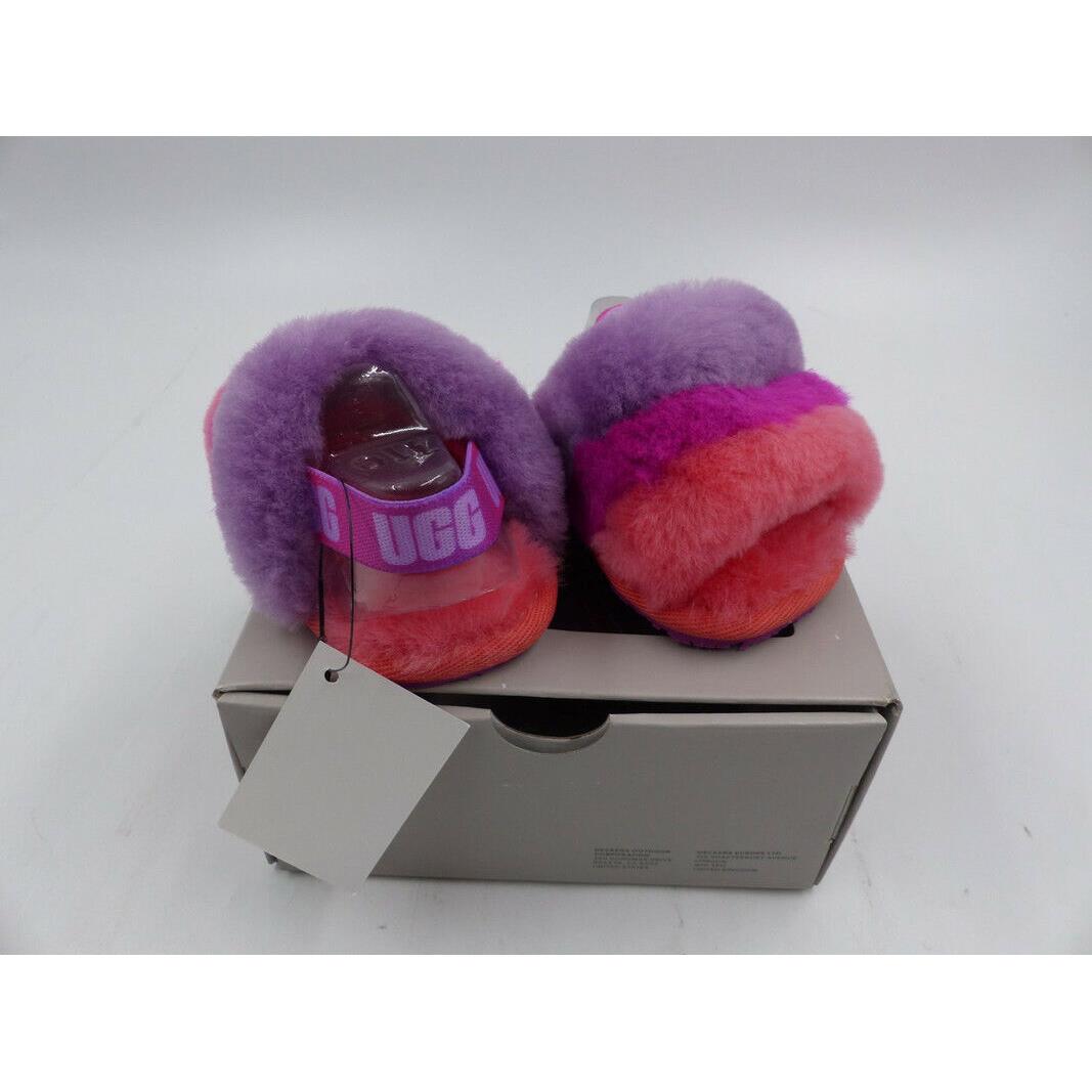 Uggs I Fluff Yeah Slide Pink and Purple Youth Size 0/1 11200731