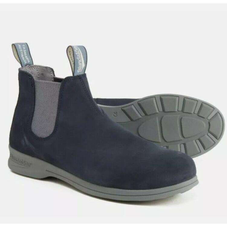 Blundstone 2006 Chelsea Boots Navy Suede Lightweight Cushioned Mens Size 11.5 US