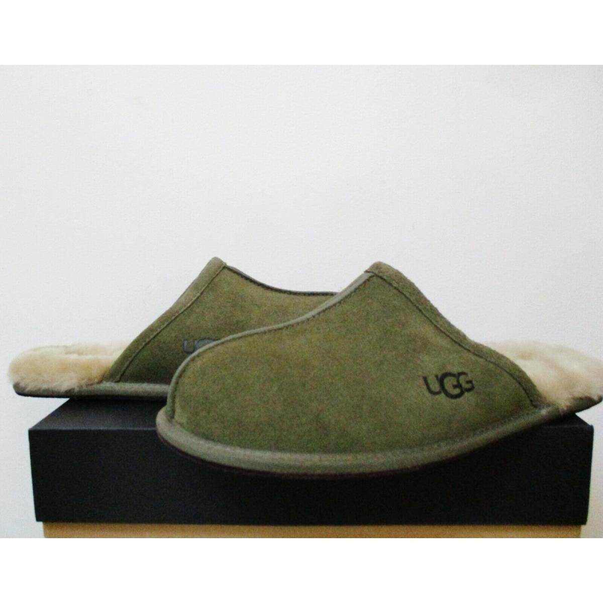 Ugg Men`s Scuff Slipper Scuffs Shoes 11US Burnt Olive Suede