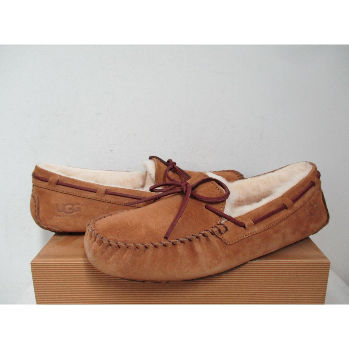 Ugg Australia Dakota Slippers Shoes 9US Chestnut Brown Suede