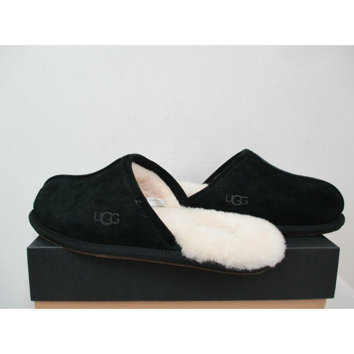 Ugg Men`s Scuff Cozy Slipper Scuffs Shoes 9US Black Suede