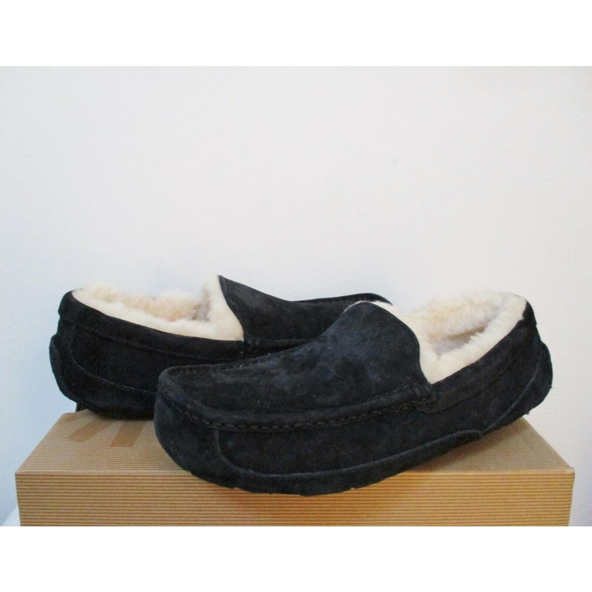 Ugg Australia Men`s Ascot Slippers Shoes 7US Black Suede