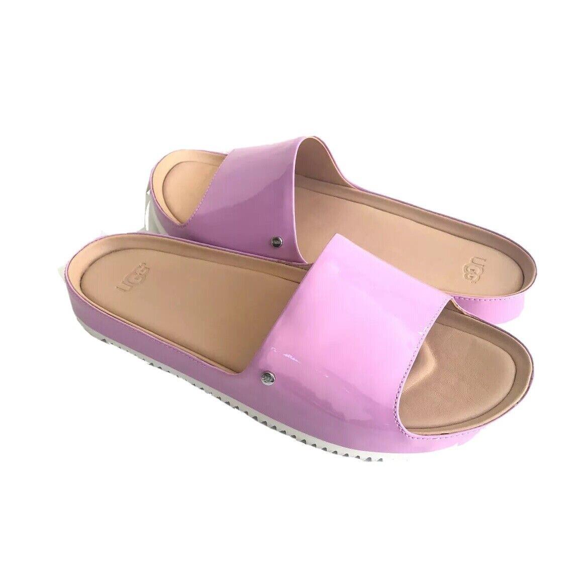 Ugg Jane Patent Prickly Rose Slide Leather Slippers US 7.5 / EU 38.5 / UK 5.5