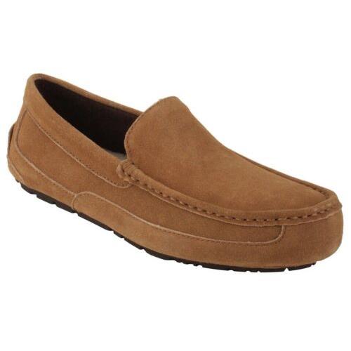 Ugg Alder Men`s Suede Slipper Chestnut Size 8 Shoes