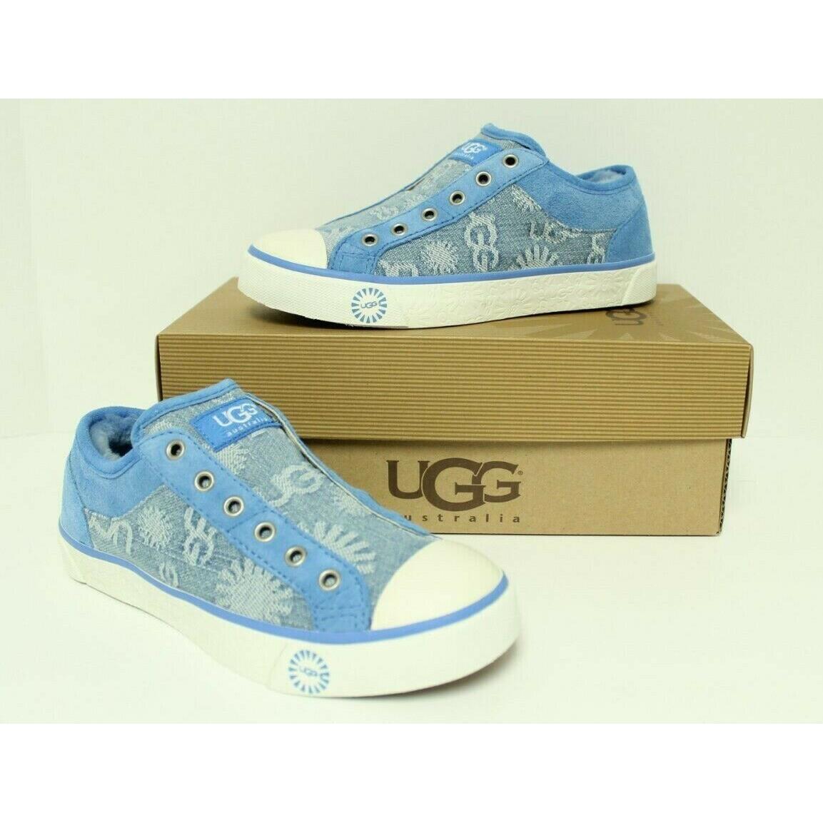 Ugg Australia 1000447 Women Laela Denim Sneaker Flat Shoes Blue 5