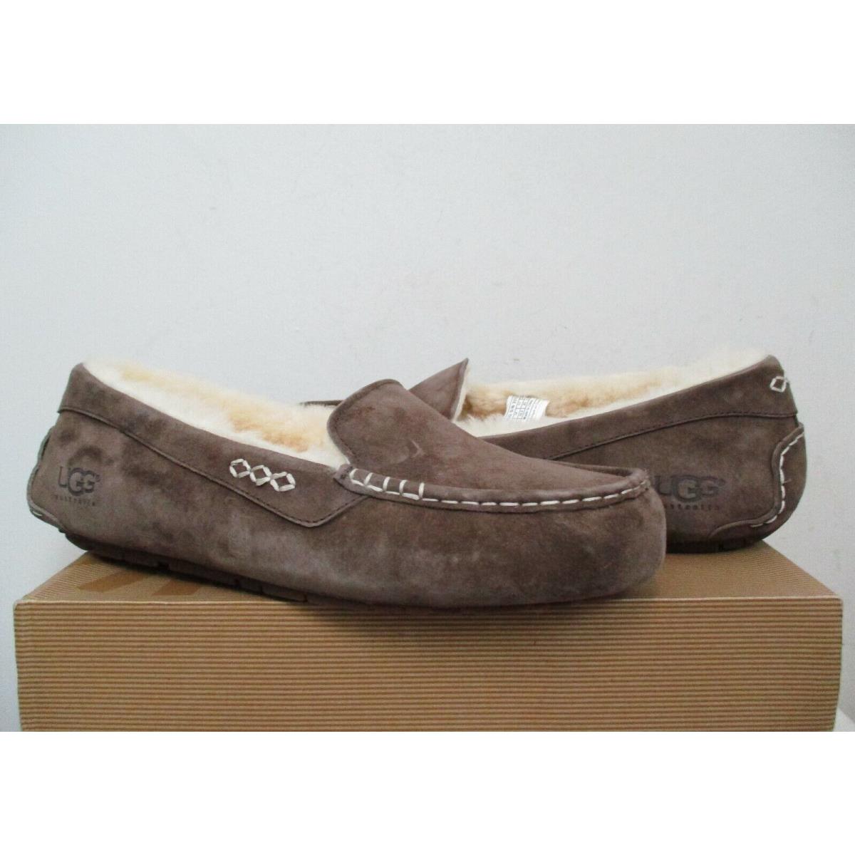 Ugg Australia Women`s Ansley Suede Slipper Shoe Chocolate Brn 12US