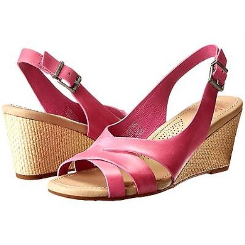 Ugg Australia Kenedy Wedge Pink Women`s Shoes sz US 8.5 Eur 39.5