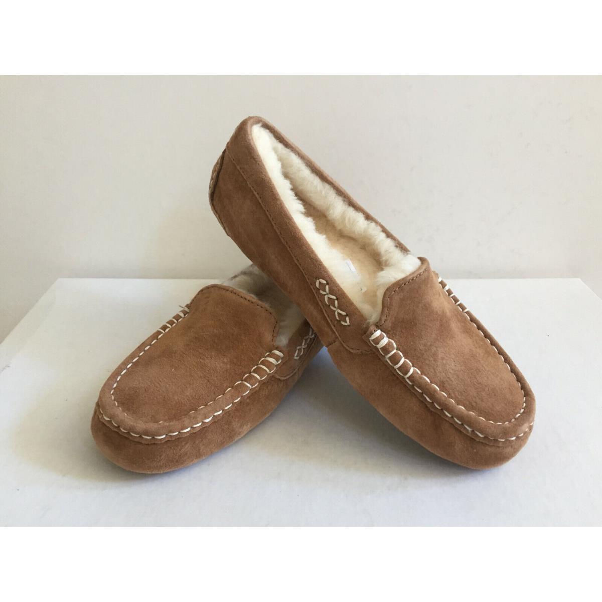 Ugg Ansley Chestnut Shearling Lined Moccasin Shoe US 6 / EU 37 / UK 4.5