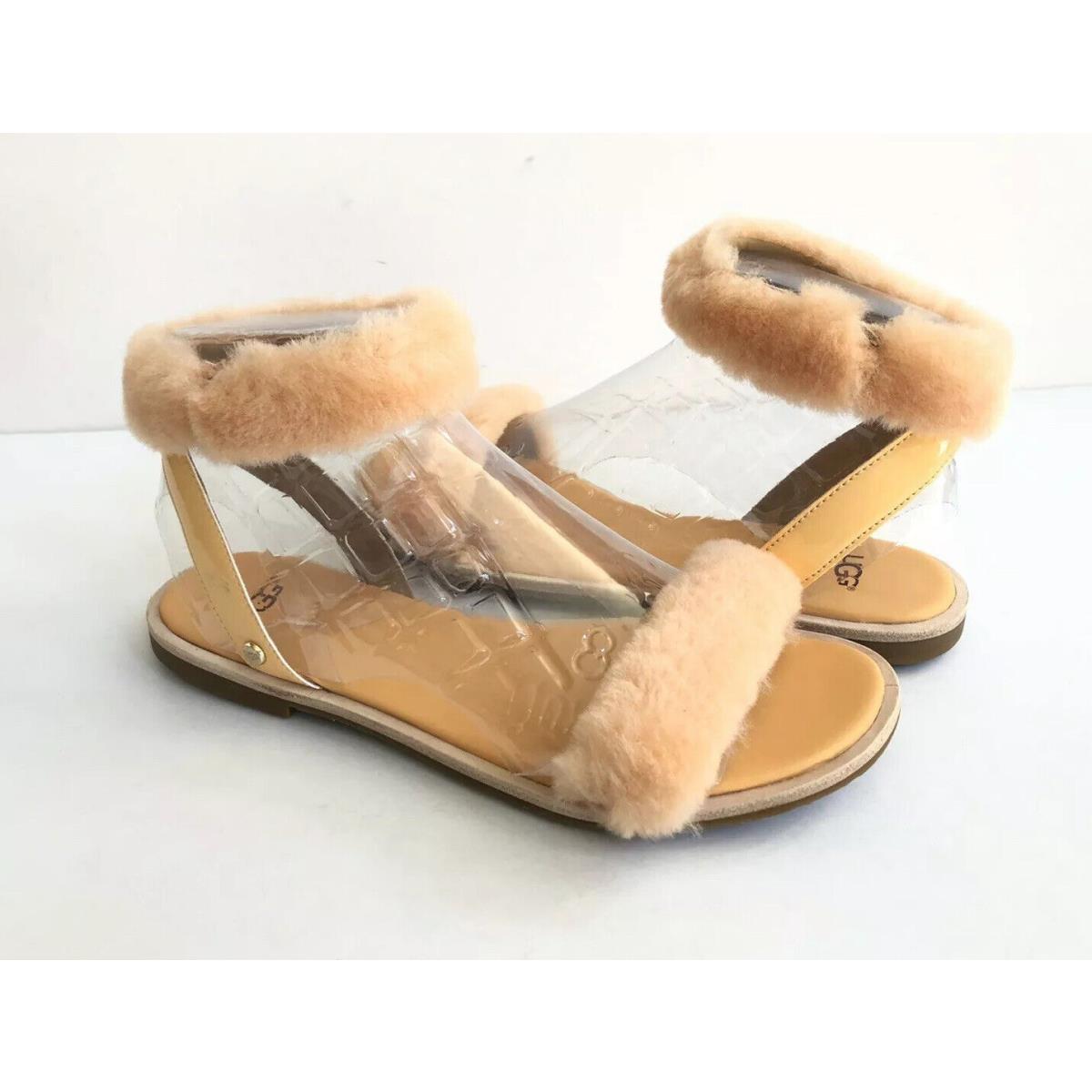 Ugg Fluff Springs Sun Kissed Shearling Strap Sandals US 8.5 / EU 39.5 / UK 6.5