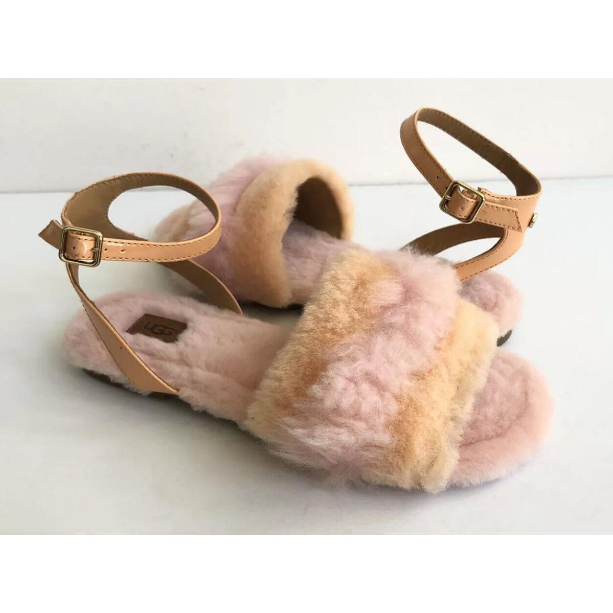 Ugg Fluff Fest Sunkissed Shearling Strap Sandals US 6.5 / EU 37.5 / UK 4.5