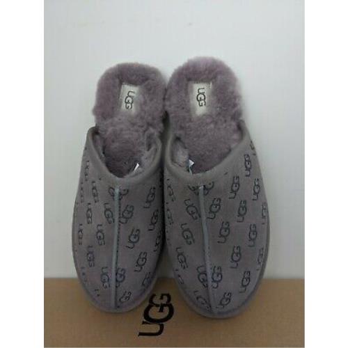 Ugg Australia Women`s Pearle Embossed Logo Slippers Size 10